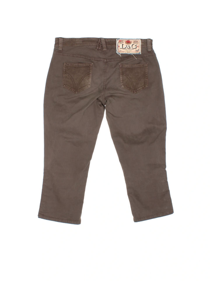 Y2K Dolce & Gabbana Capri Trousers (Size XL)