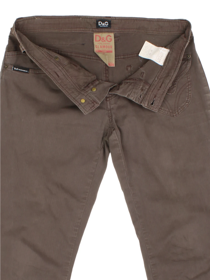 Y2K Dolce & Gabbana Capri Trousers (Size XL)