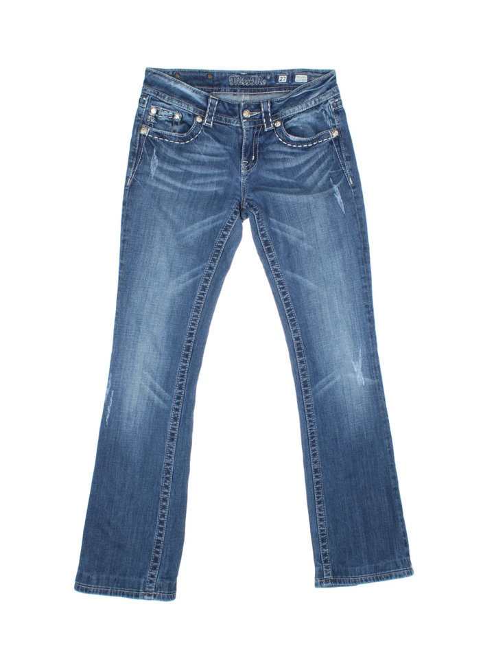 Y2K Miss Me Flared Jeans (Size L)