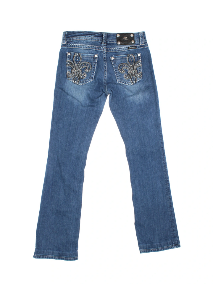 Y2K Miss Me Flared Jeans (Size L)