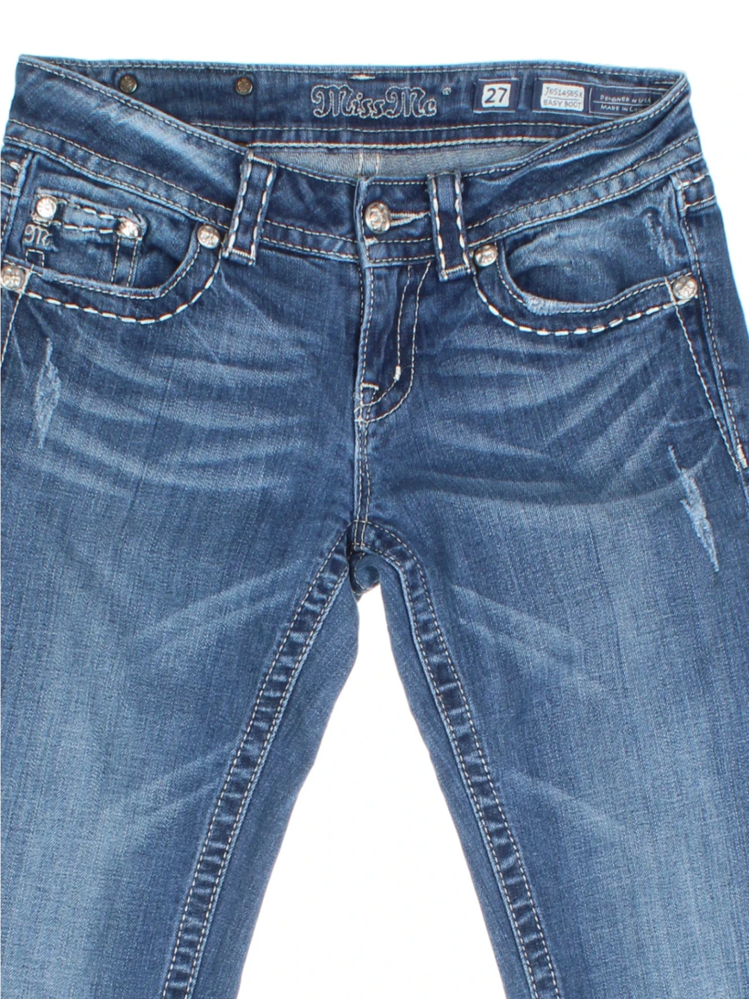 Y2K Miss Me Flared Jeans (Size L)