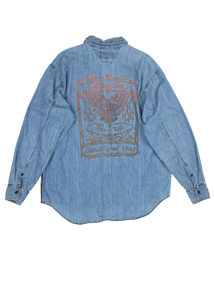 Harley-Davidson Denim Shirt (Size XL)
