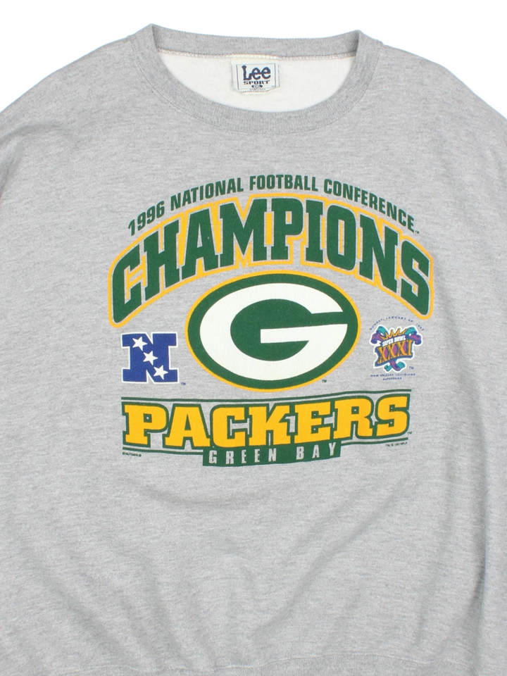 96 Lee Sport Green Bay Packers NFC Champions Sweatshirt (Size XXL)