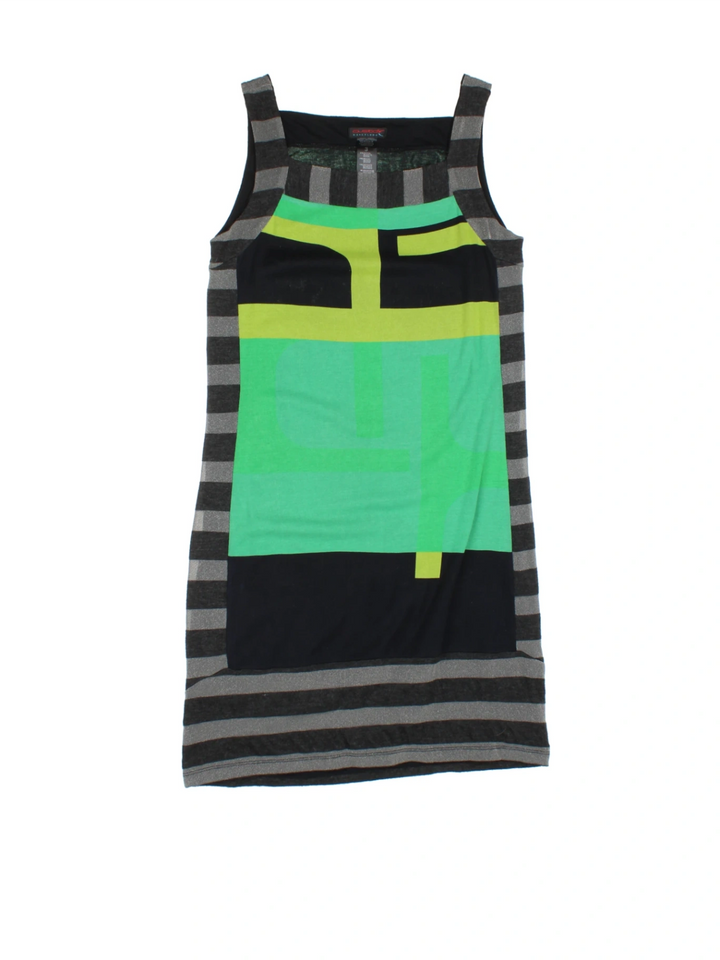 Y2K Custo Barcelona Stripe Mini Dress (Size S)