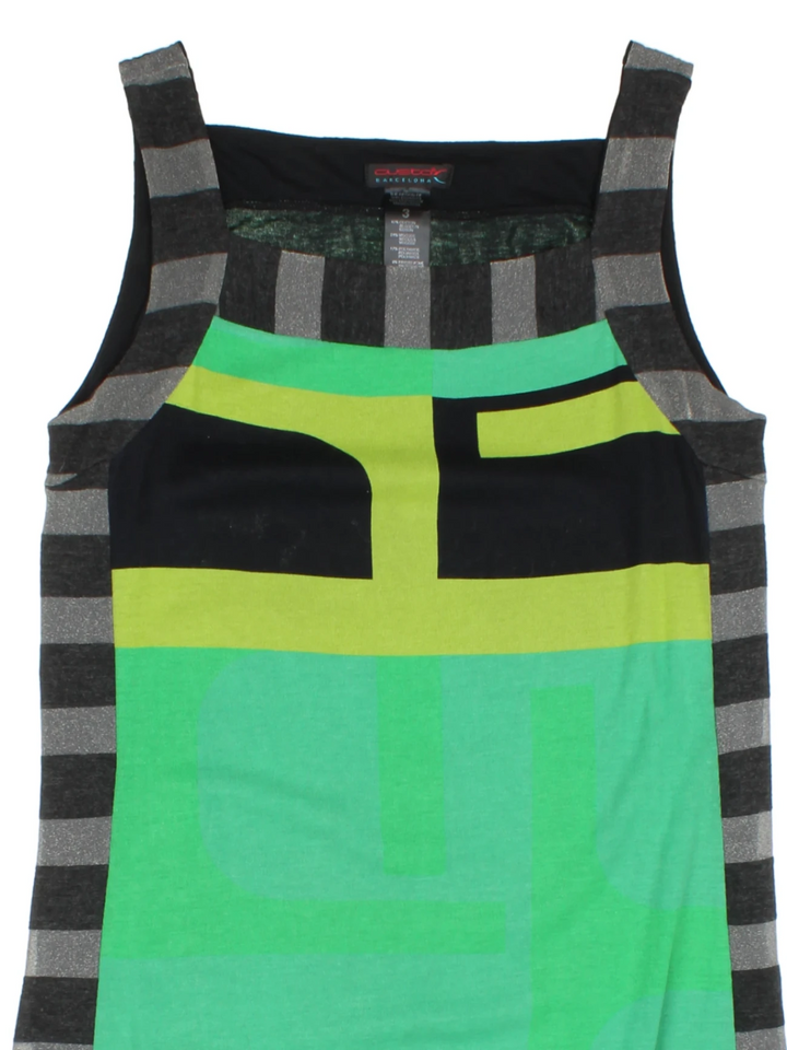 Y2K Custo Barcelona Stripe Mini Dress (Size S)