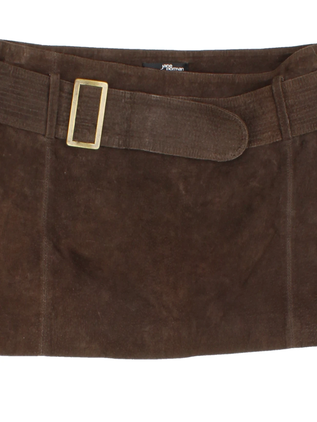 Y2K Jane Norman Suede Mini Skirt (Size L)