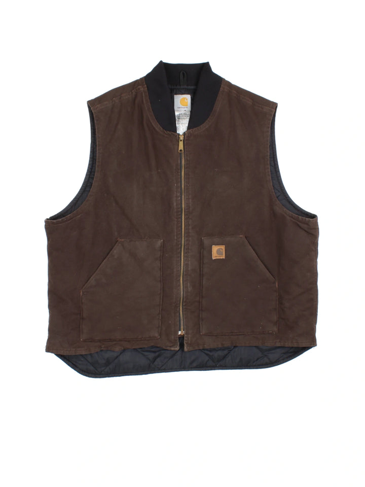 Carhartt Duck Canvas Workwear Gilet (Size XXL)