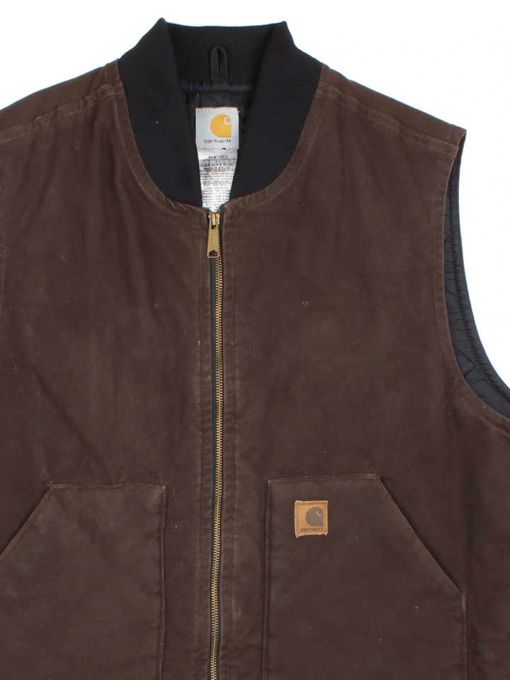 Carhartt Duck Canvas Workwear Gilet (Size XXL)