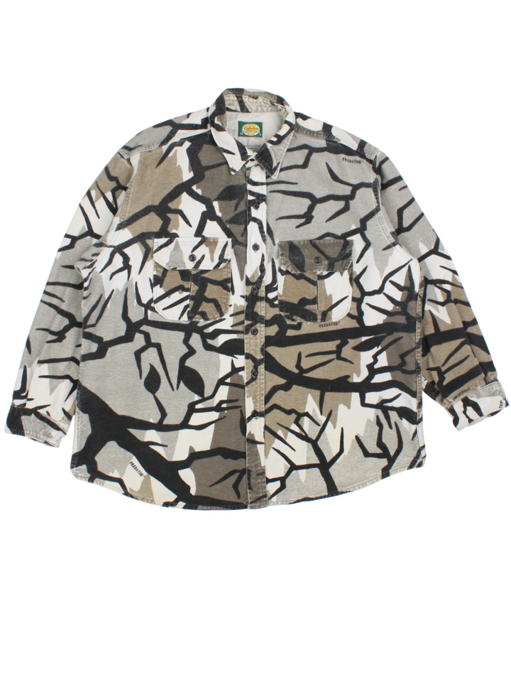90's Cabela's Predator Camouflage Shirt (Size XXL)