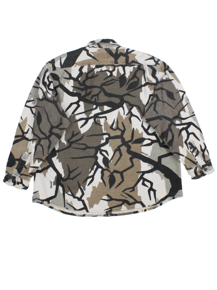 90's Cabela's Predator Camouflage Shirt (Size XXL)