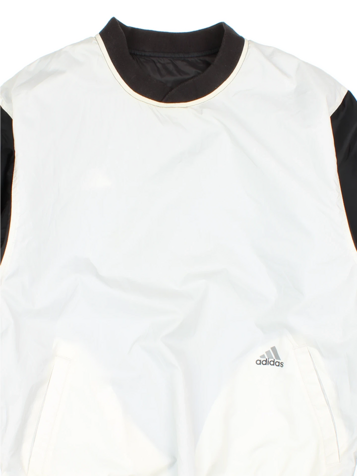 90's Adidas Pull On Reversible Windbreaker Jacket (Size L)