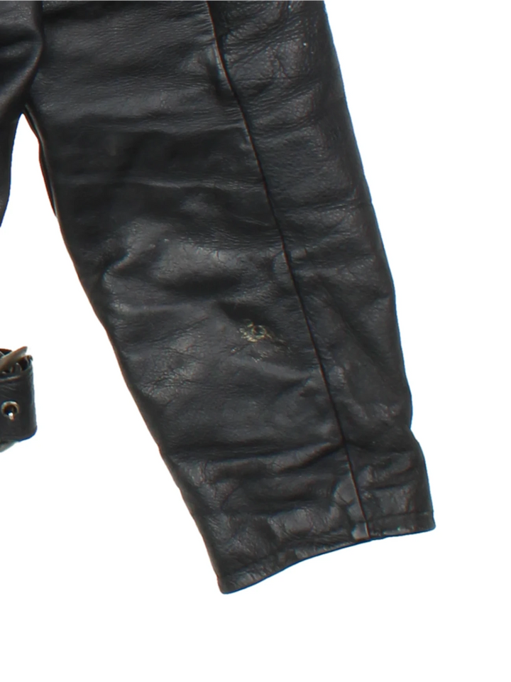 TT 80's Leather Biker Jacket (Size M)