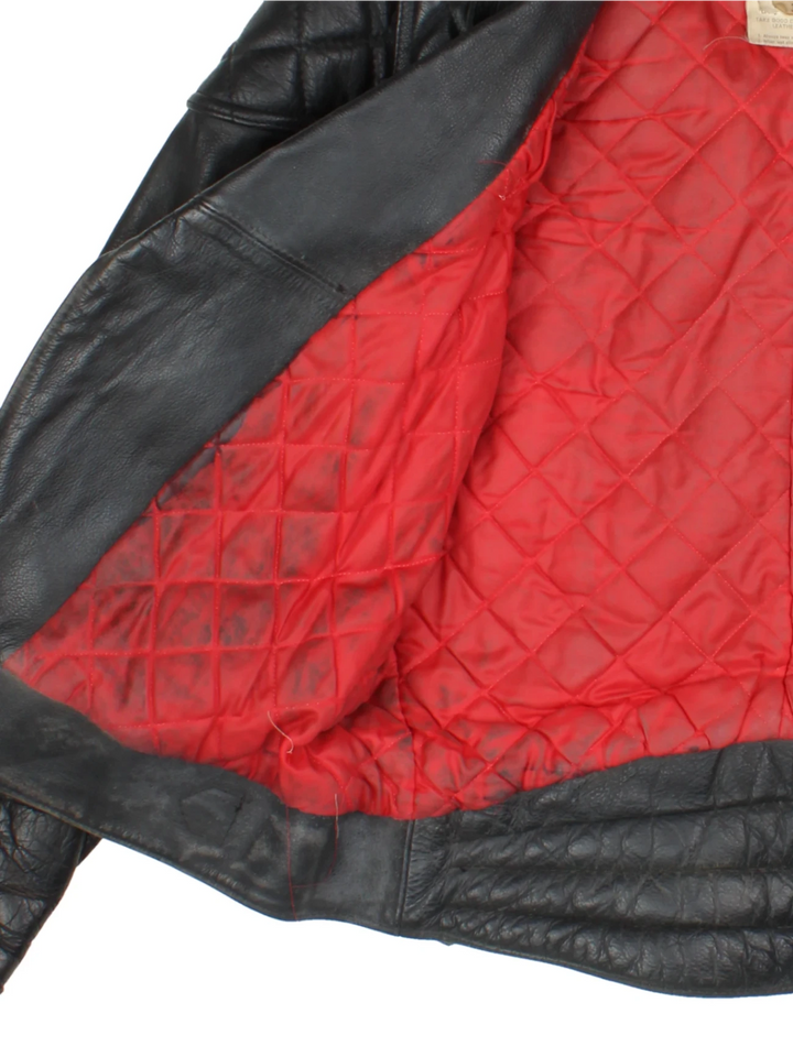 TT 80's Leather Biker Jacket (Size M)