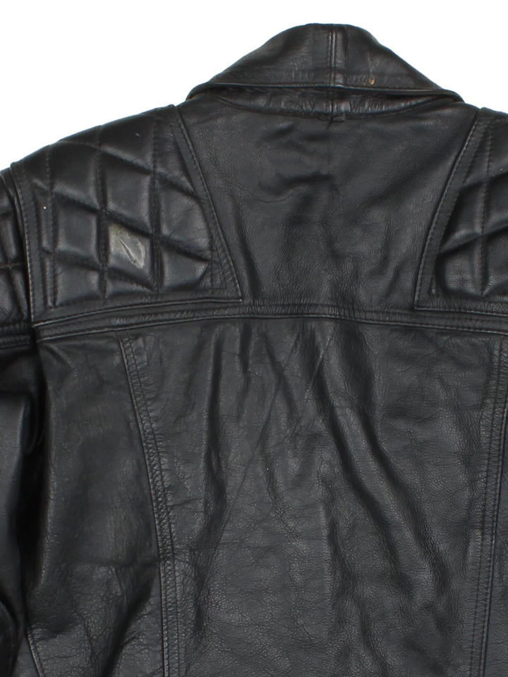 TT 80's Leather Biker Jacket (Size M)
