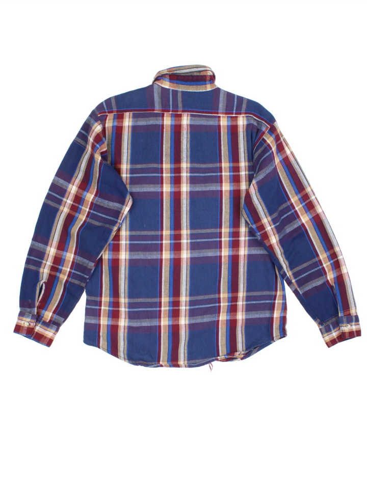 90's Checked Flannel Shirt (Size L)