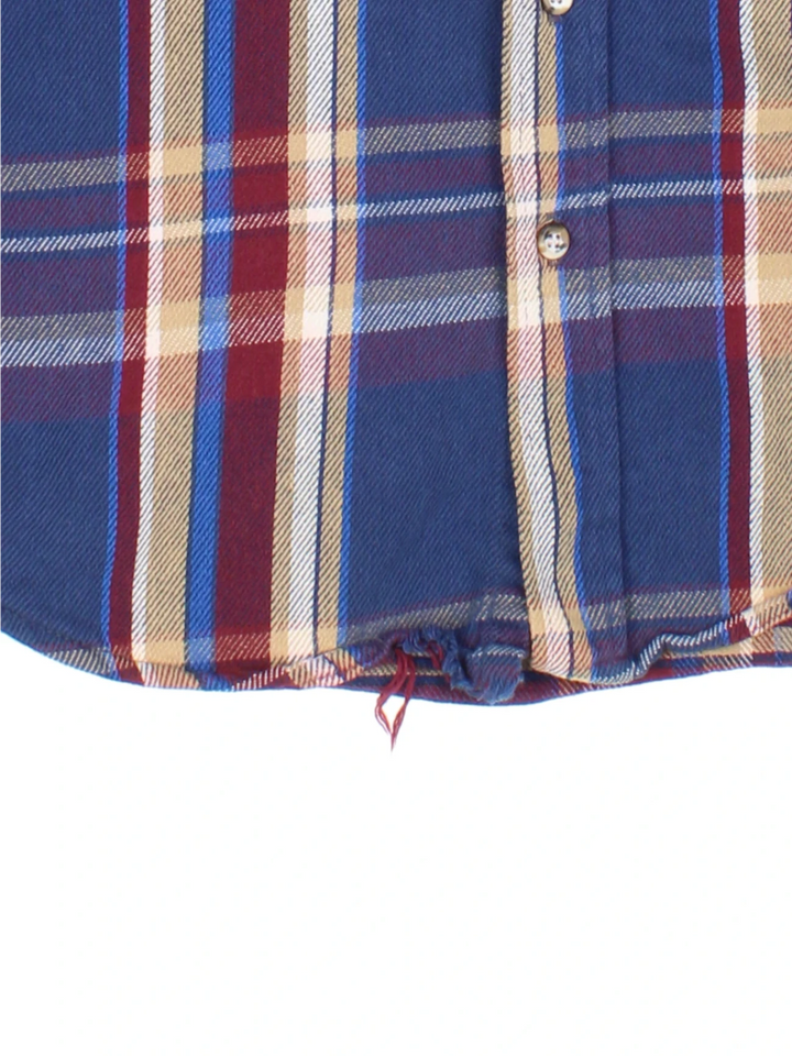 90's Checked Flannel Shirt (Size L)