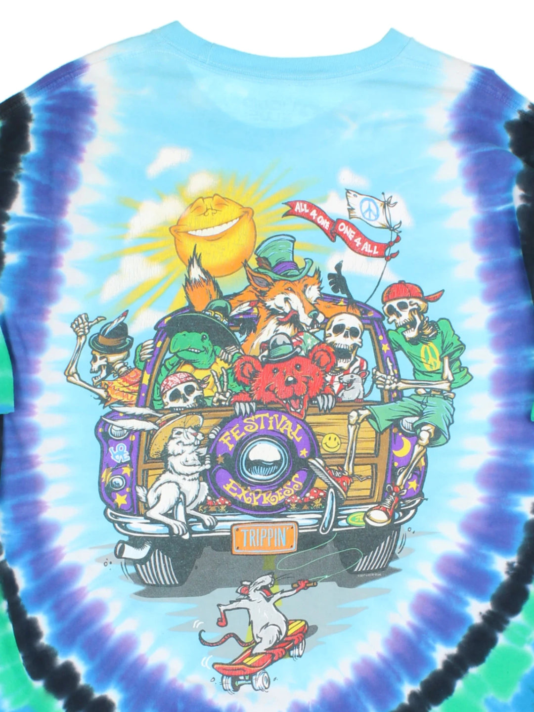 Liquid Blue Grateful Dead Road Trippin' T-Shirt (Size M)