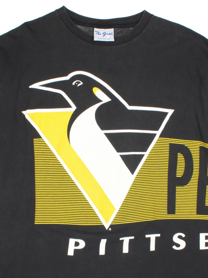 90s NHL Pittsburgh Penguins T-Shirt (Size XL) - VintageFolk