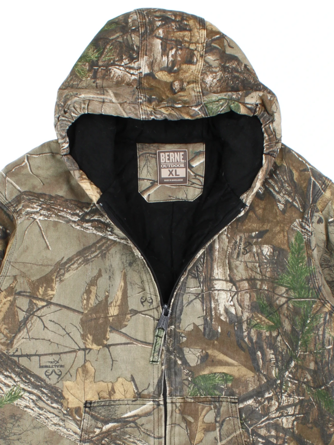 RealTree Camo Hooded Active Jacket (Size L)