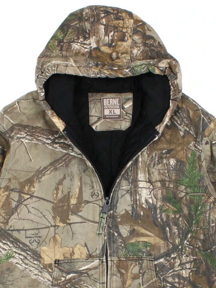 RealTree Camo Hooded Active Jacket (Size L)
