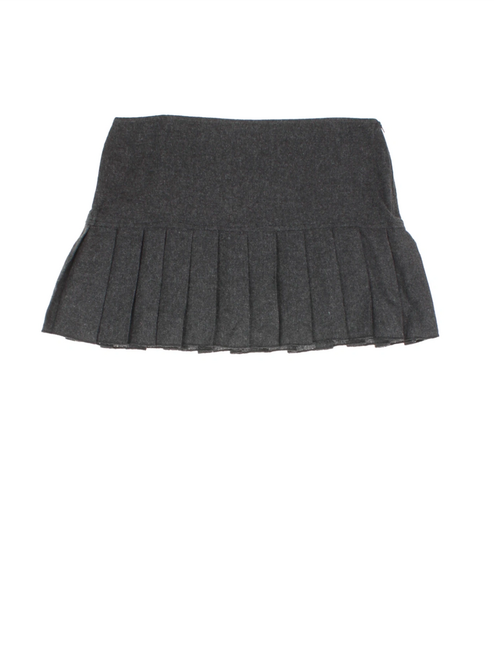 Y2K Pleated Mini Skirt (Size XL)