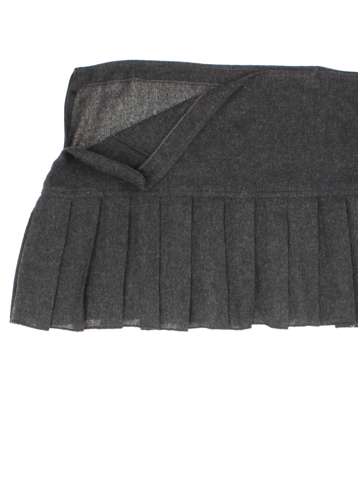 Y2K Pleated Mini Skirt (Size XL)