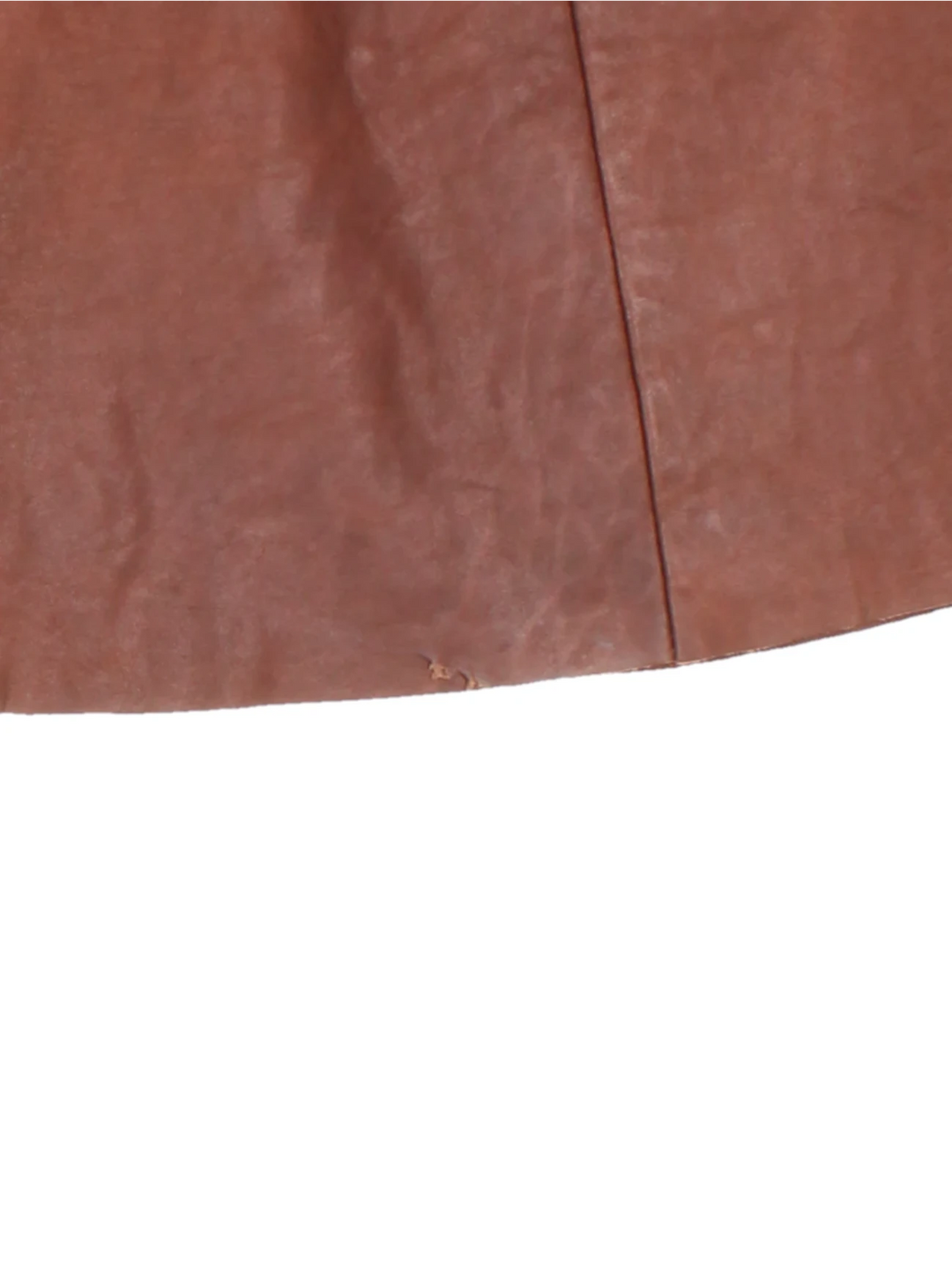 70's Leather Mini Skirt (Size XS)
