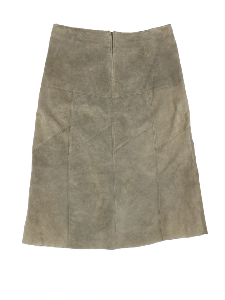 90's Suede Midi Skirt (Size XL)