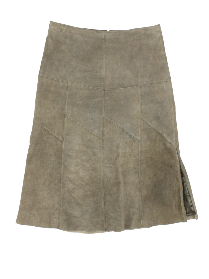 90's Suede Midi Skirt (Size XL)