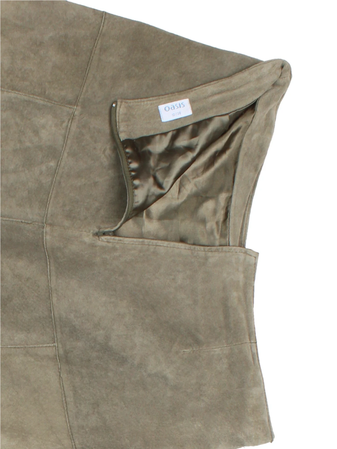 90's Suede Midi Skirt (Size XL)