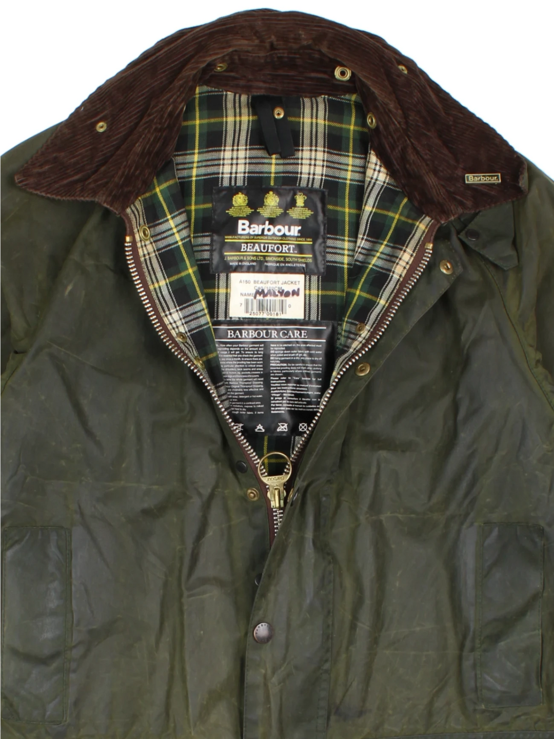 Barbour Beaufort Waxed Jacket (Size M)