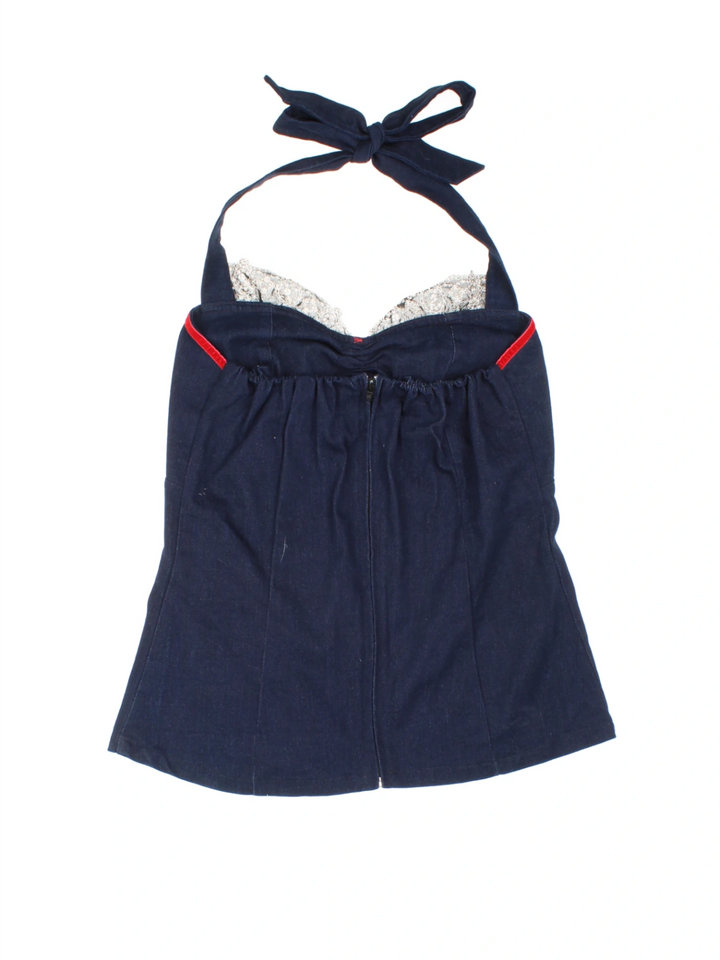 50's Style Halterneck Top (Size XXS)