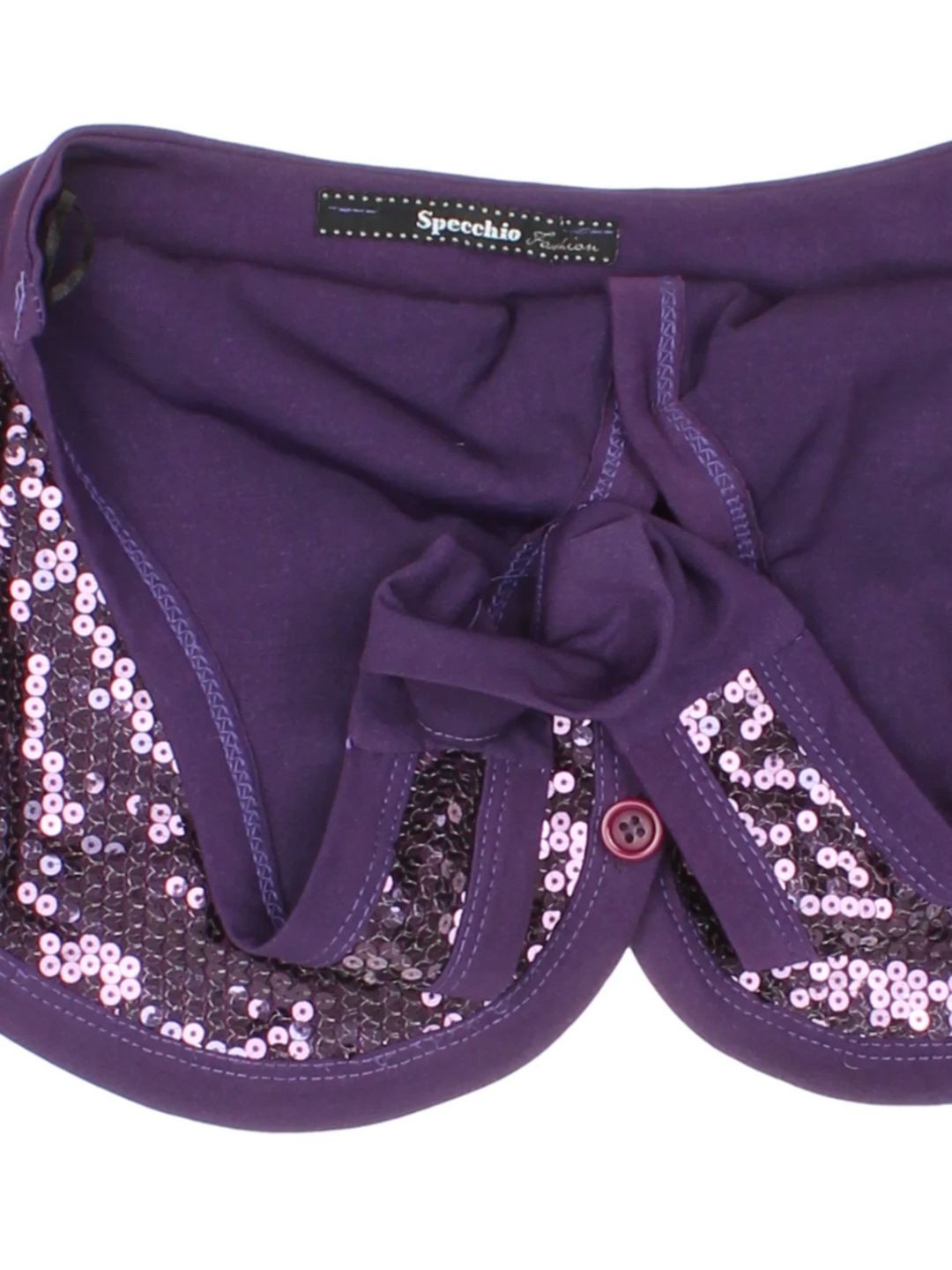 Y2K Sequin Halter Neck Top (Size XXS)