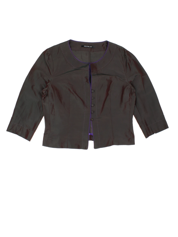 Y2K Button Up Bolero Top (Size M)