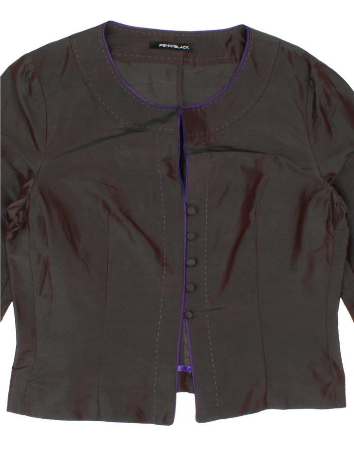 Y2K Button Up Bolero Top (Size M)