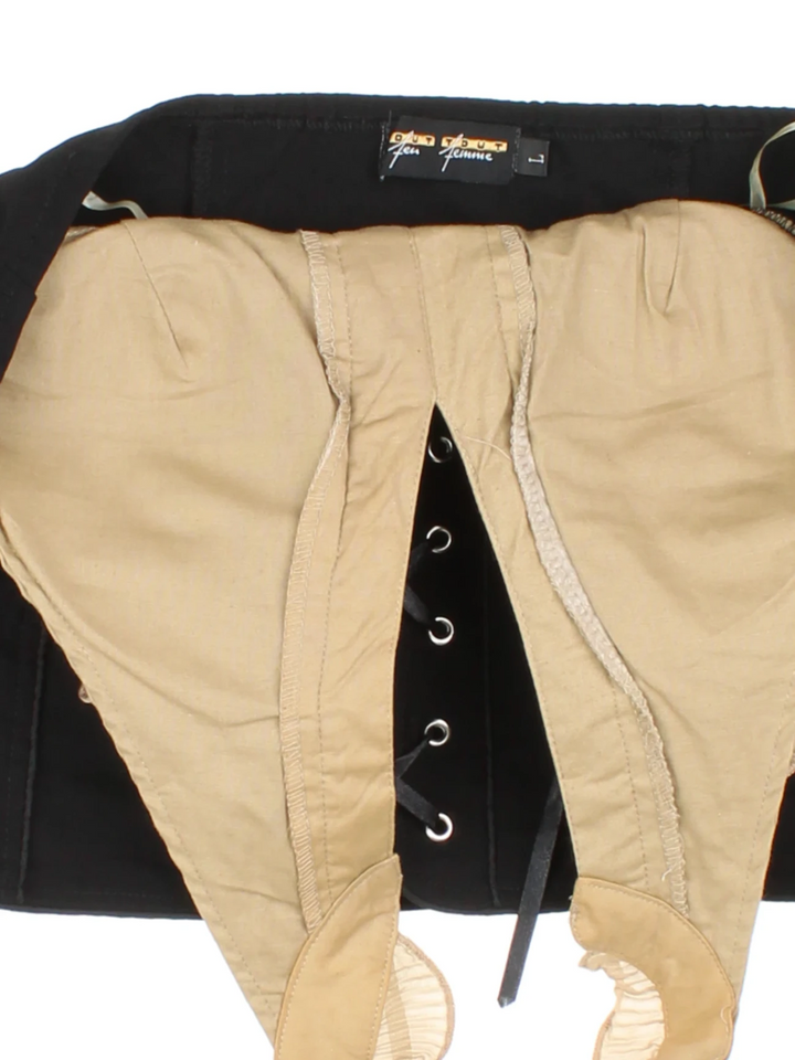 Y2K Frill Corset Top (Size XXS)