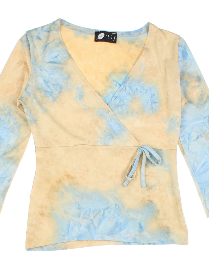 Y2K Abstract Crossover Top (Size XXS)