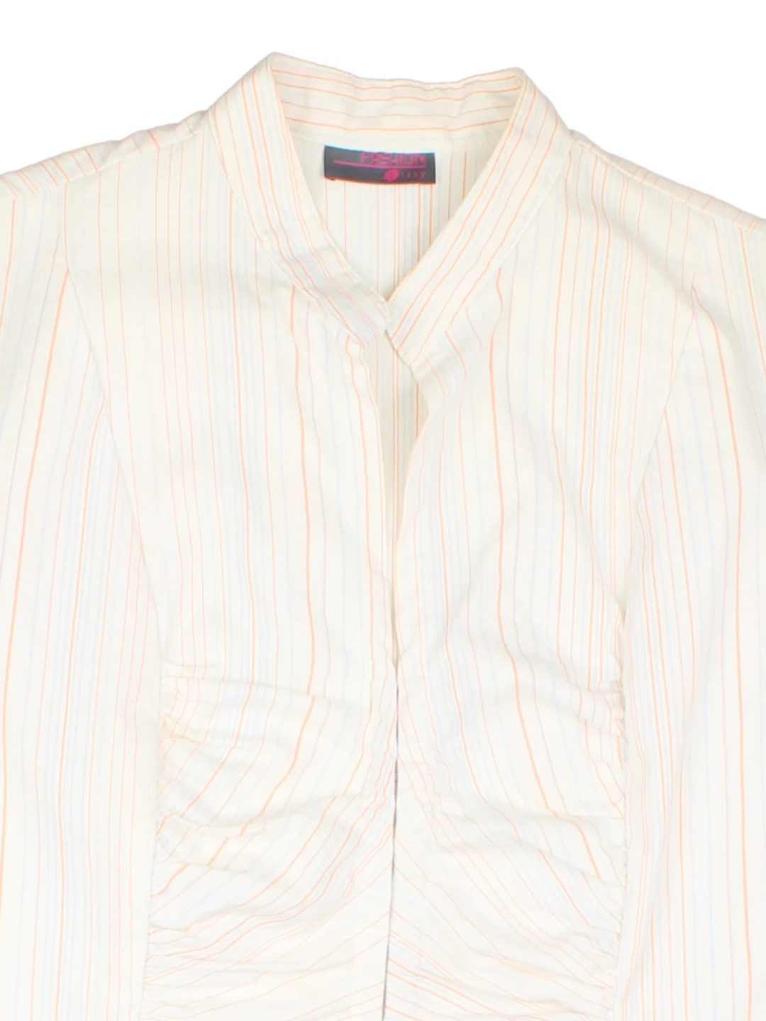 Y2K Ruched Stripe Top (Size S)