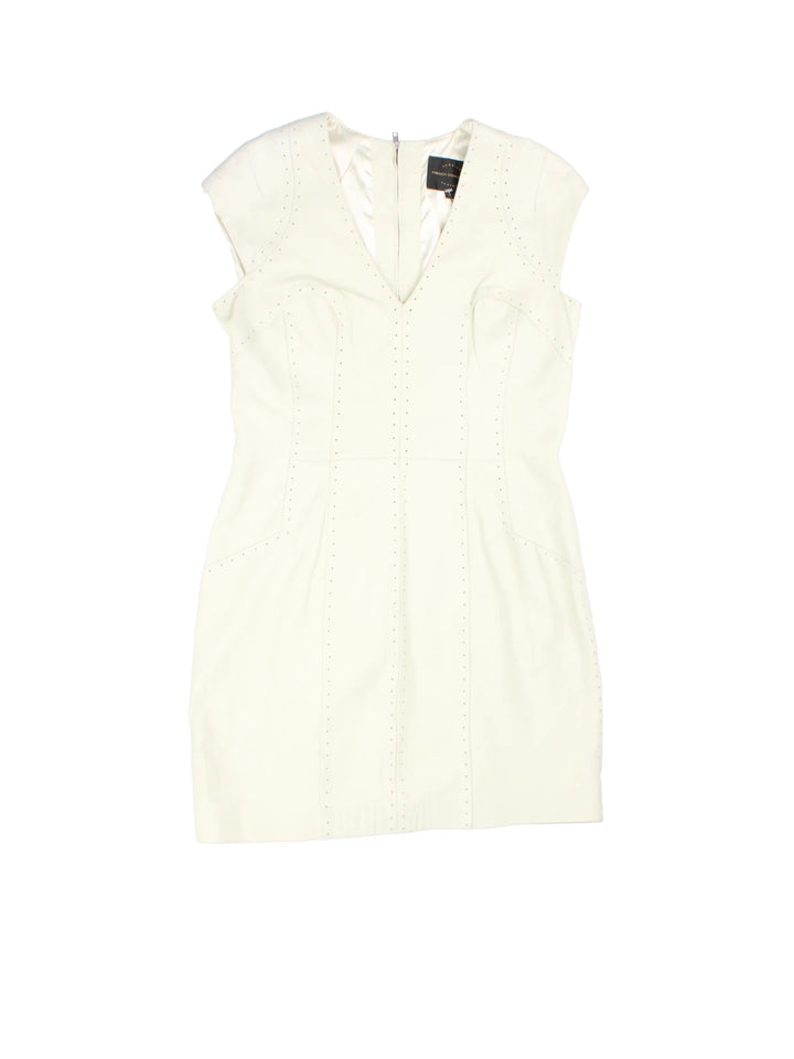 Y2K French Connection Leather Mini Dress (Size S)
