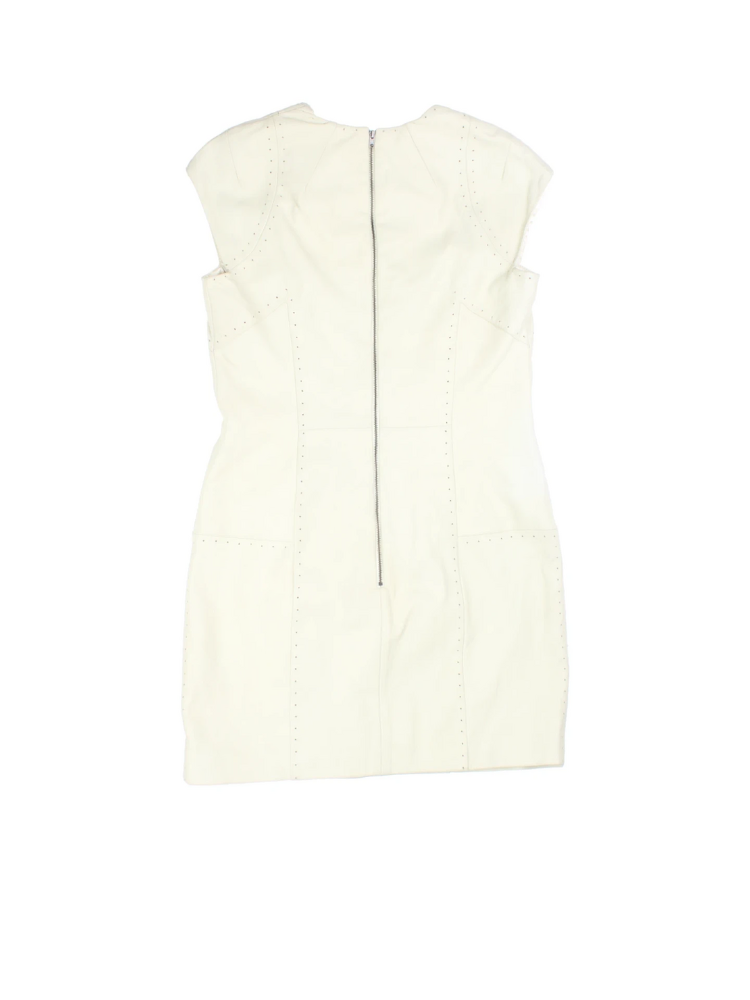 Y2K French Connection Leather Mini Dress (Size S)