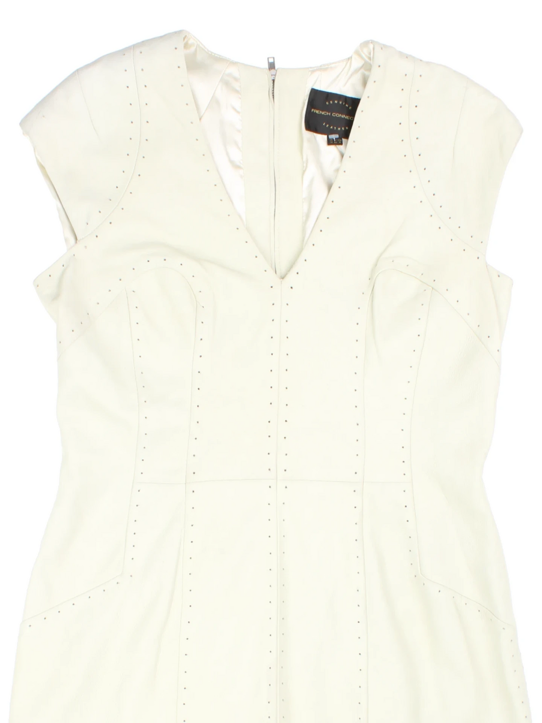 Y2K French Connection Leather Mini Dress (Size S)