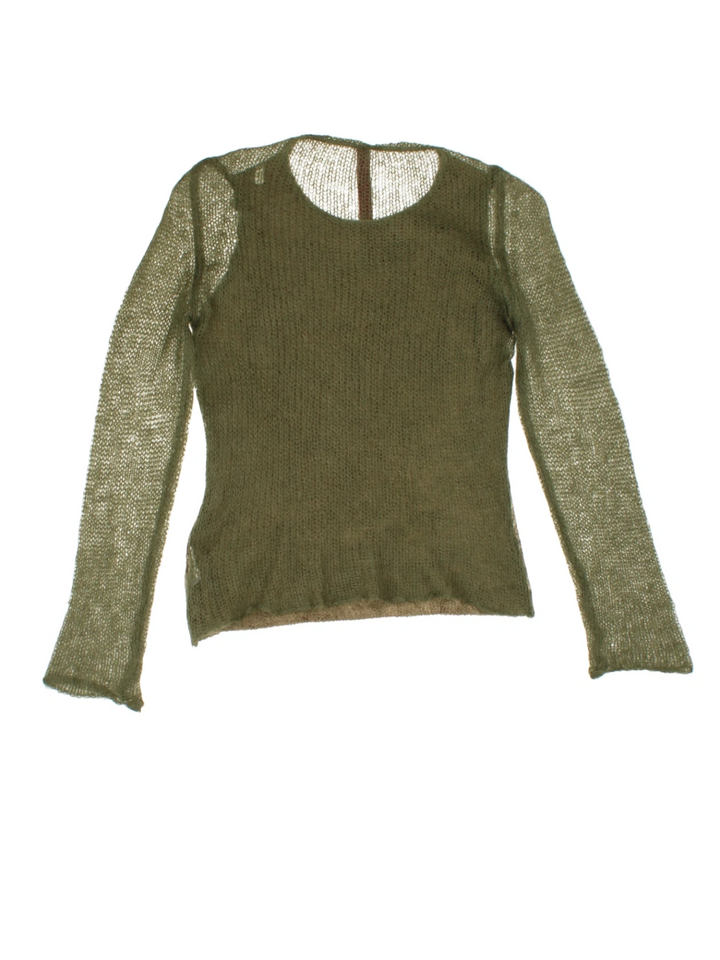 Y2K Knit Mesh Jumper (Size M)
