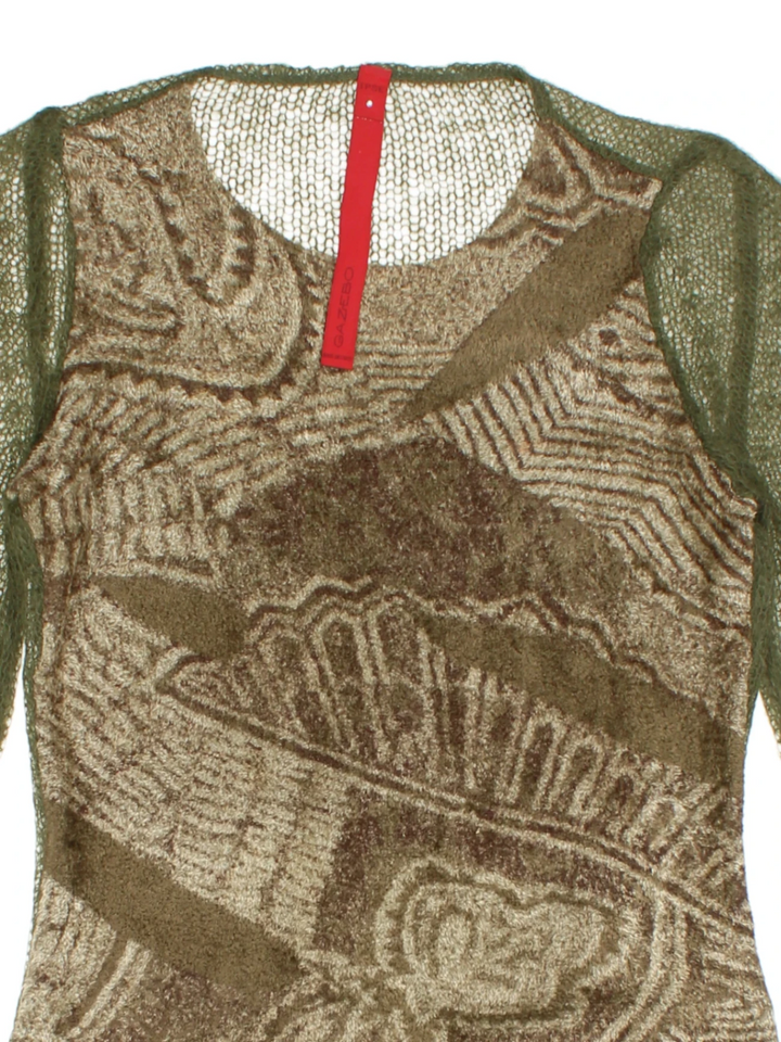 Y2K Knit Mesh Jumper (Size M)