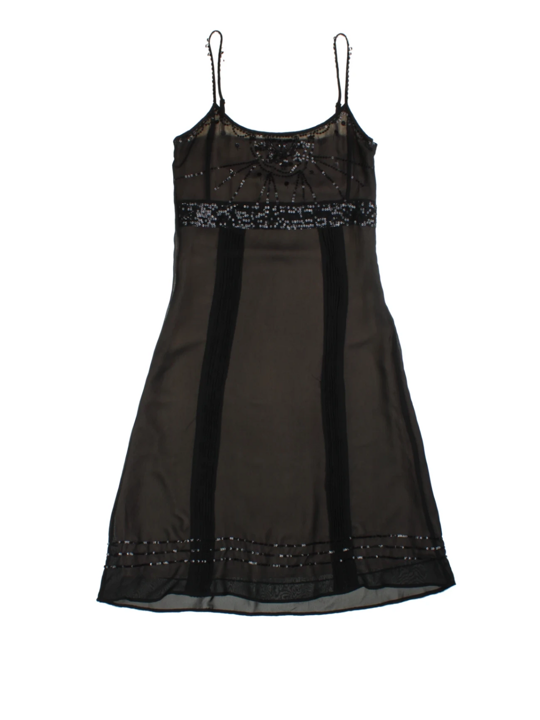 Y2K Embellished Fransa Midi Dress (Size XXS)