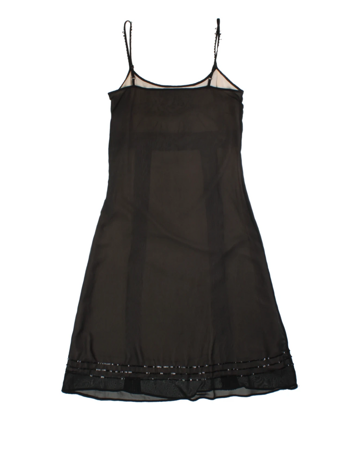 Y2K Embellished Fransa Midi Dress (Size XXS)
