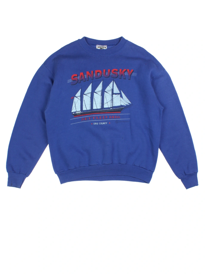 Lee Sandusky Graphic Crew Neck Sweatshirt (Size L)