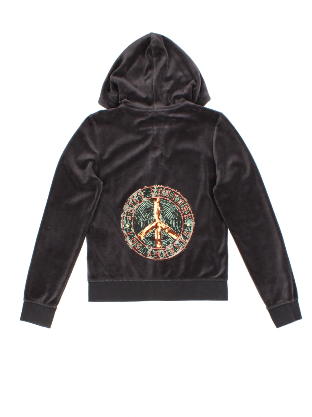 Juicy Couture Y2K Peace Velour Hoodie (Size M)