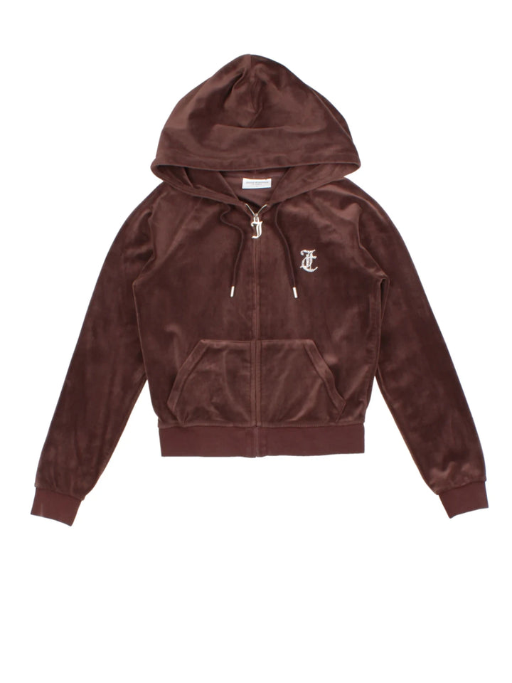 Y2K Juicy Couture Velour Hoodie (Size XS)