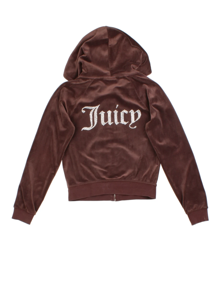 Y2K Juicy Couture Velour Hoodie (Size XS)