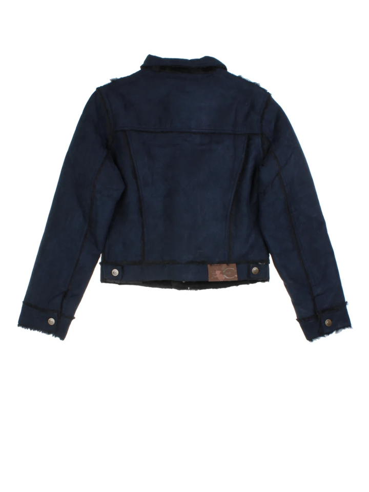 Y2K Shearling Trucker Jacket (Size XS)